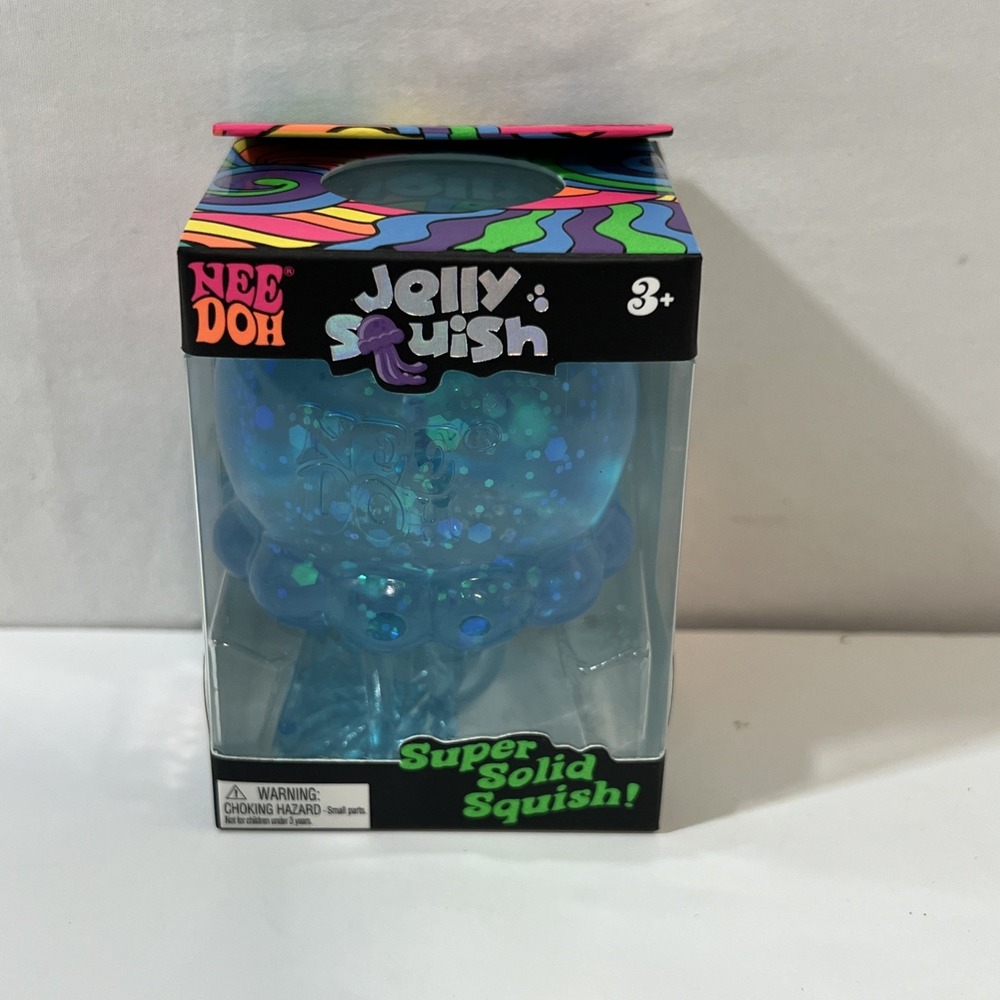 New Nee Doh Needoh Blue Jellyfish Jelly Squish Squishy Sensory Toy Schylling
